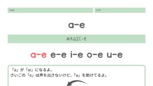 magic-e a-e